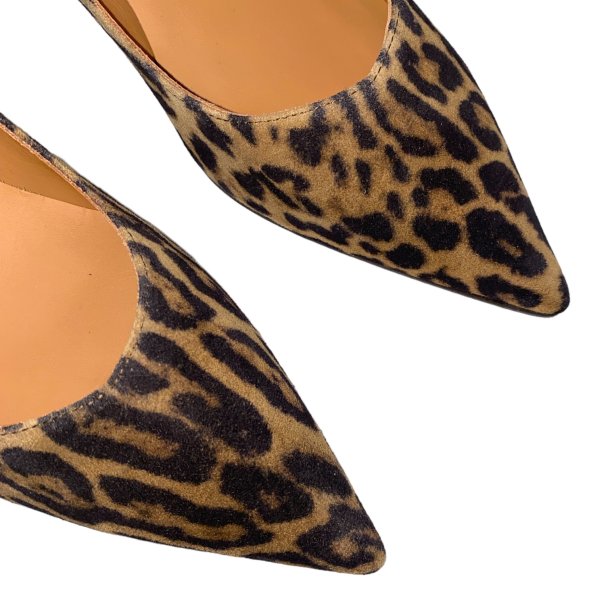 Billi Bi - Pumps i leopard print med lille hl - A7462
