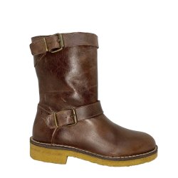 Billi Bi - Stvlette i brun med spnder og uldfoer - T16954