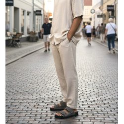 Lofina herre - Slippers i gr�-brun - U9911