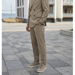 TGA By Ahler - Sneakers i sandfarvet ruskind med sn�re - 304