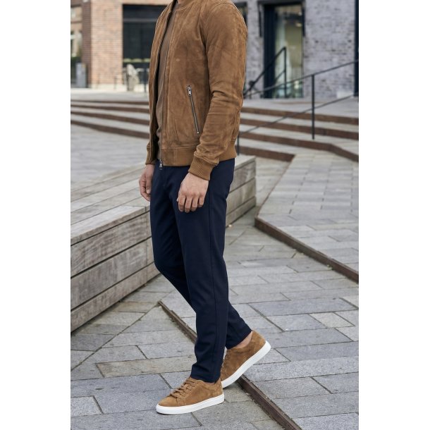 Lloyd herre - Sneakers i camel ruskind med sn�re - Metro