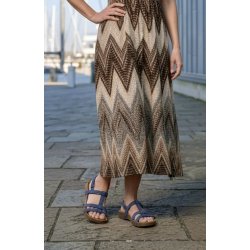 Art - Flad sandal i bl� nubuck - 0946