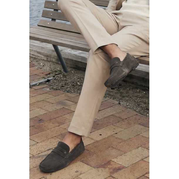 Lloyd herre - Loafer i m�rkebrun med bl�de s�ler - Rover