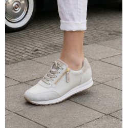 Paul Green - Sneakers i sand med sn�re og lynl�s - 4085