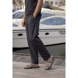 TGA By Ahler - Slippers i beige ruskind med velcro - 1151