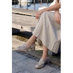 Wonders - Loafer i snake med lille h�l - D1204