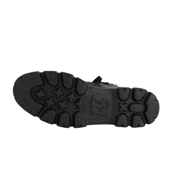 Paul Green - St�vlette i sort med chunky s�l - 9970