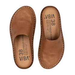 VIBAe - Slippers i cognac skind - Roma 