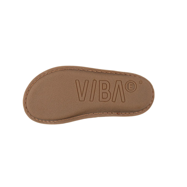 VIBAe - Sandal i cognac med flet og hlrem - Capri