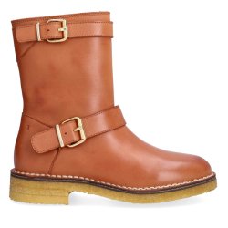 Billi Bi - Stvlette i cognac med spnder og uldfoer - T16954