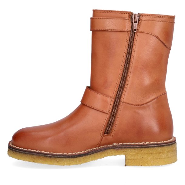 Billi Bi - Stvlette i cognac med spnder og uldfoer - T16954