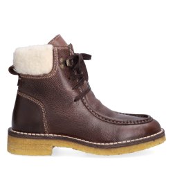 Billi Bi - Snrestvle i brun med uldfoer - T6955