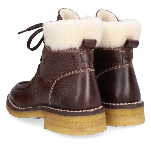 Billi Bi - Snrestvle i brun med uldfoer - T6955