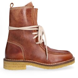 Billi Bi - Snrestvle i cognac med lynls og uldfoer - T6959