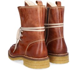 Billi Bi - Snrestvle i cognac med lynls og uldfoer - T6959