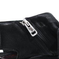 Airstep - Flad sandal i sort med lynl�s