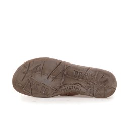 Airstep - Flad sandal i cognac med lynl�s