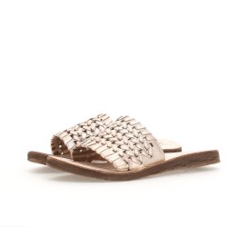 Airstep - Slippers i platin flet med flad sl