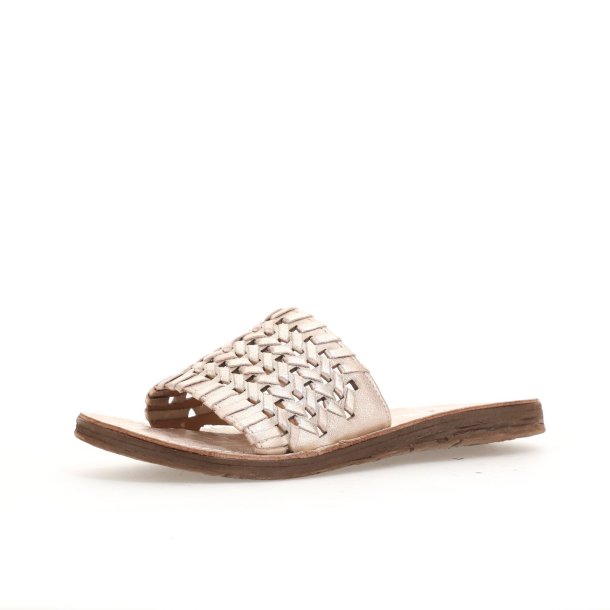 Airstep - Slippers i platin flet med flad sl