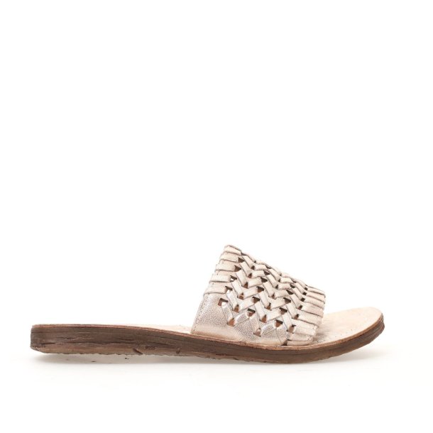 Airstep - Slippers i platin flet med flad sl