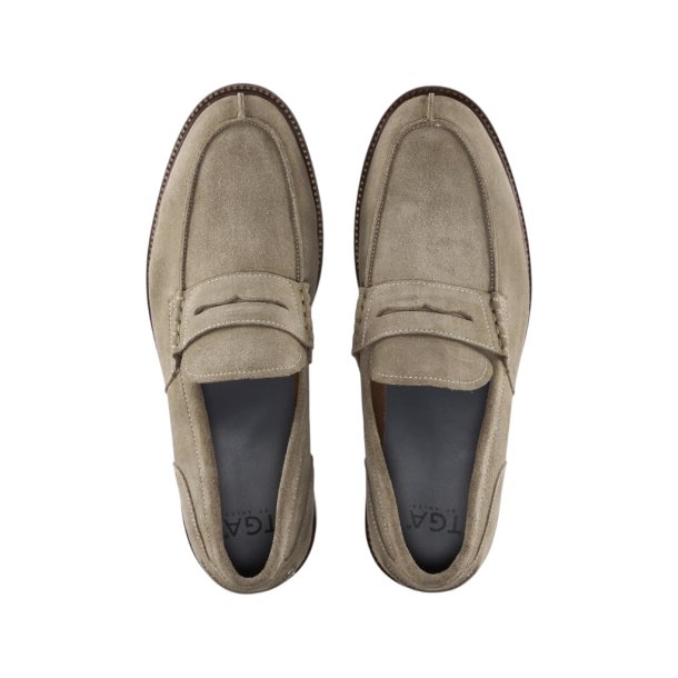 TGA - Loafer i sand ruskind - 2500