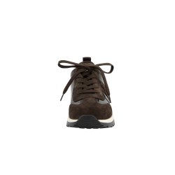 Paul Green - Sneakers i brun ruskind og lak med sn�re - 5392