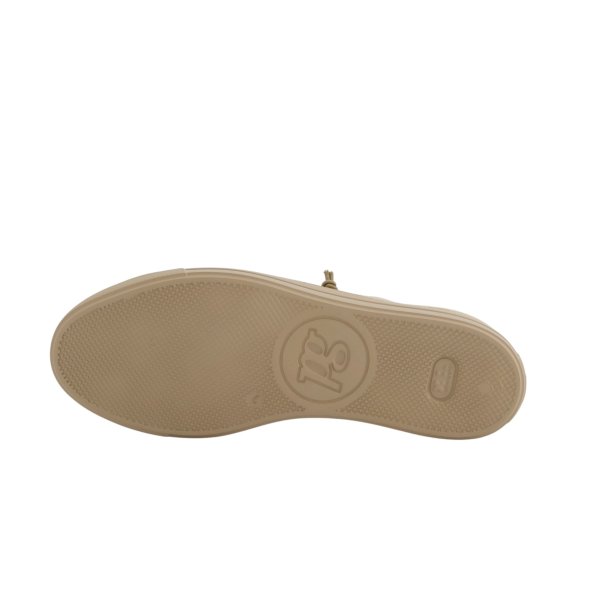 Paul Green - Sneakers i sandfarvet ruskind med elastiksn�re - 4081
