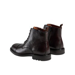 TGA By Ahler - St�vle i m�rkebrun med sn�re og lynl�s - 5150