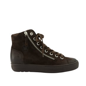 Paul Green - Ankelst�vle i m�rkebrun med lynl�s og sn�re - 4024