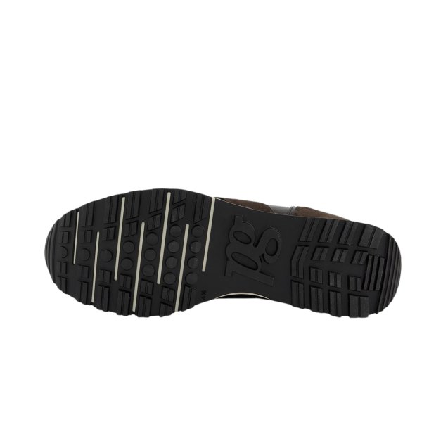 Paul Green - Sneakers i brun ruskind og lak med sn�re - 5392