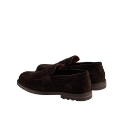 TGA By Ahler - Loafer i m�rkebrun ruskind - 5140