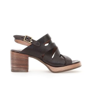 Airstep - Sandal i brun med remme og blokhl