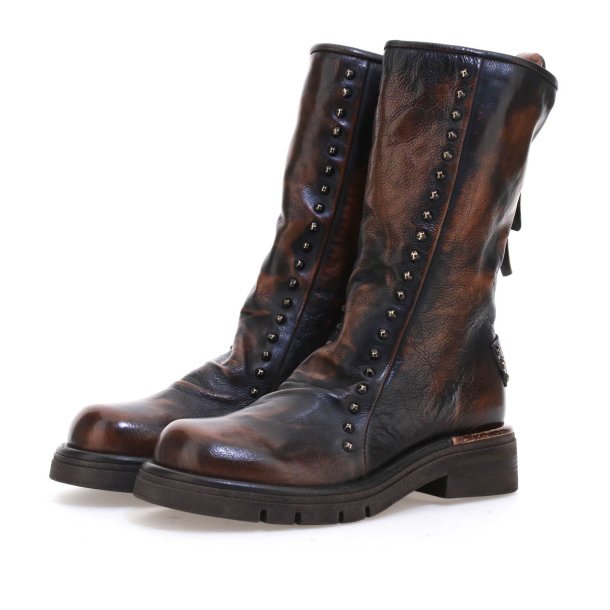 Airstep - Stvlette i flammet brun med sm nitter 