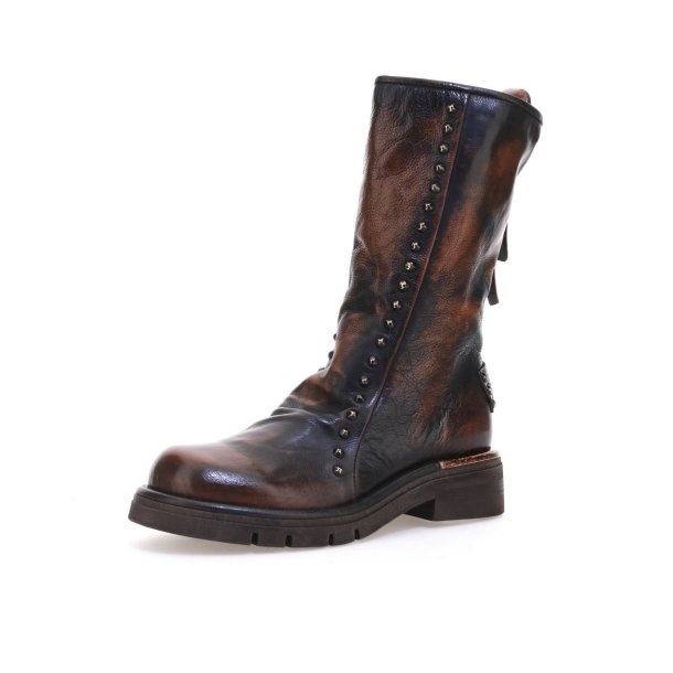 Airstep - Stvlette i flammet brun med sm nitter 