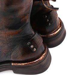 Airstep - Stvlette i flammet brun med sm nitter 