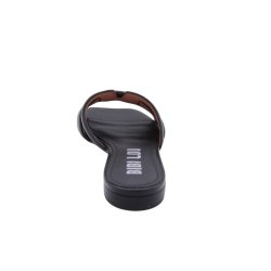 Bibi Lou - Flad slippers i sort med grov flet