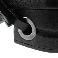 Airstep - Sandal i sort med ankelrem og moderat h�l 