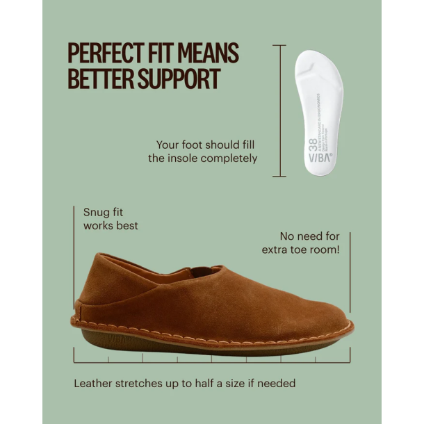 VIBAe - Sko i brun ruskind - zuma