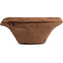 Depeche - Mellem bltetaske i lysebrun ruskind - 16618