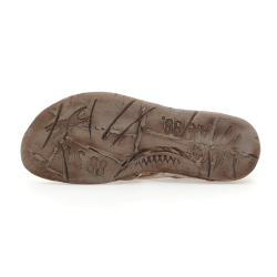 Airstep - Flad sandal i r�hvid med remme og sp�nder