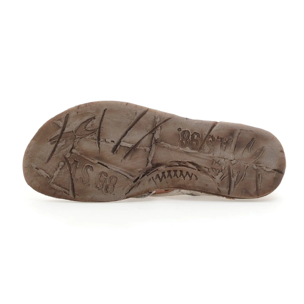 Airstep - Flad sandal i r�hvid med remme og sp�nder