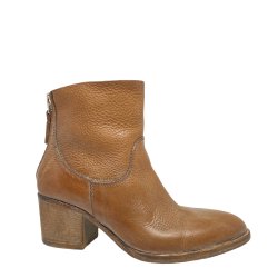 Moma - Stvlette i cognac skind med hl og lynls bagp 